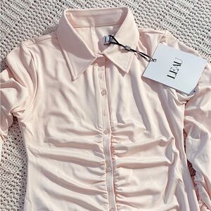 Leau Berlin Button Up Mini Dress